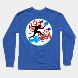 Toronto City Canada | Blue - Red & Green 80s & 90s style | Basketball Team Long Sleeve T-Shirt